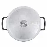 Каструля чавунна Brizoll 4 л з алюмінієвою кришкою, фото 3