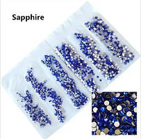 Набір страз клеєвих Premium SAPPHIRE SS3-SS10 Non-hot Fix 1700шт