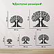 Настінний декор для дому картина лофт Єдність Дерев і Сердець 20x23 см Woodyard (18009--20x23), фото 3