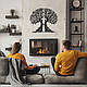 Настінний декор для дому картина лофт Єдність Дерев і Сердець 20x23 см Woodyard (18009--20x23), фото 9
