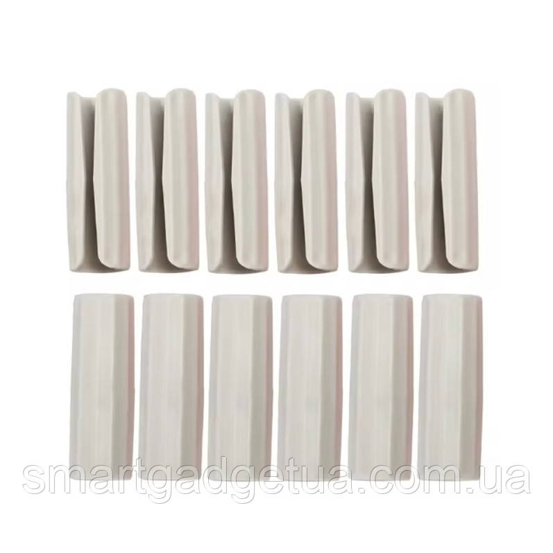 Затискач Фіксатор Тримач для фіксації простирадла ковдри / Сірий / 12шт, фото 1