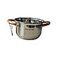 Каструля 4,5 л з нержавіючої сталі з мідними ручками (Ǿ22,5*13 см) тм Kamille, фото 5