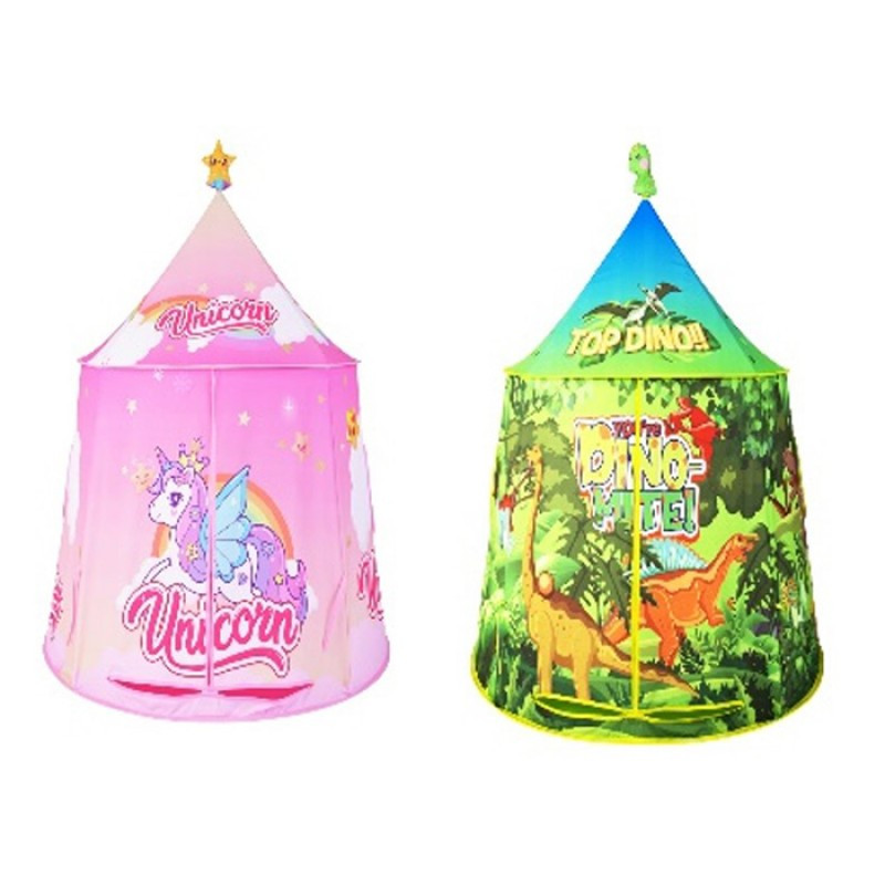 Намет-будиночок дитячий ігровий MR 1263, 115-115-120 см, 2 різновиди (єдиноріг, динозаври), фото 1