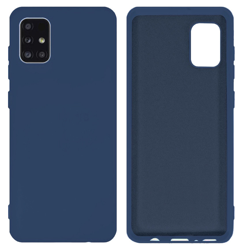 Чохол Silicone case Camera Protective для Samsung M31S (08) темно-синій Dark Blue
