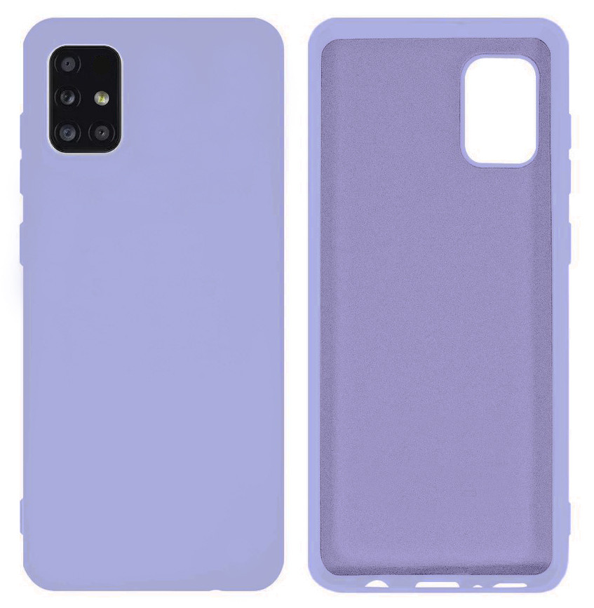 Чохол Silicone case Camera Protective для Samsung M31S (13) ліловий Lilac, фото 1