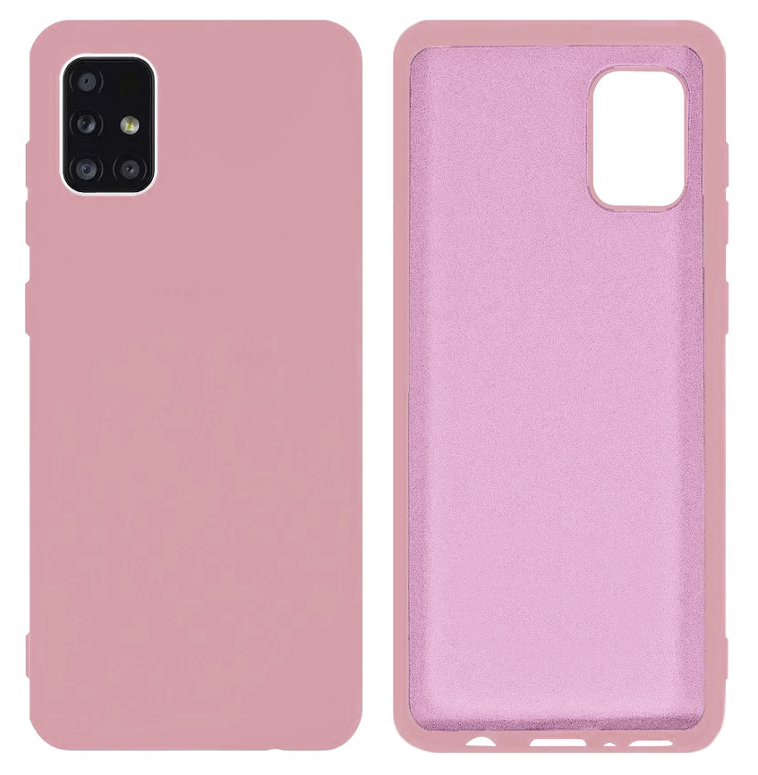 Чохол Silicone case Camera Protective для Samsung M31S (18) пудра Pink Sand