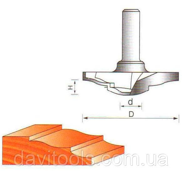 Фреза ГЛОБУС 2416 D50,8 d8 h9,2 фигирейная горизонтальна, фото 1