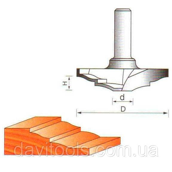 Фреза ГЛОБУС 2412 D50,8 d8 h8 фигирейная горизонтальна, фото 1