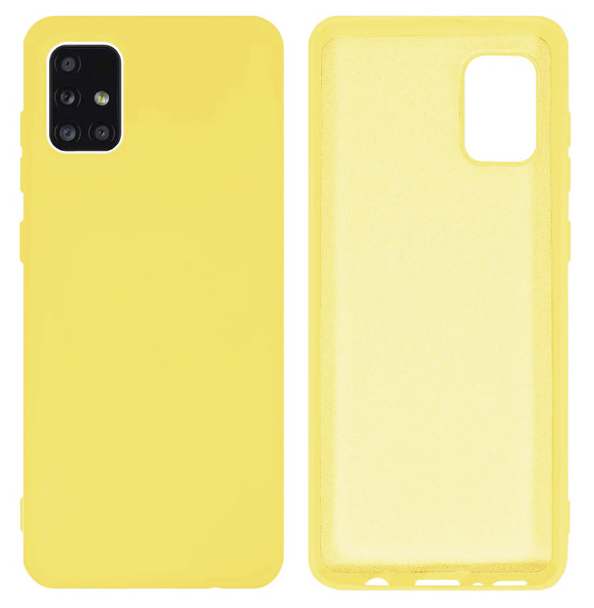 Чохол Silicone case Camera Protective для Samsung M31S (20) жовтий Yellow, фото 1