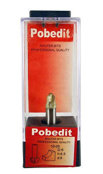 Фреза POBEDIT d8 D6 h6.35 пазова галява (1005-d8-D6)