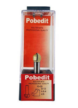 Фреза Pobedit d8 D12 h9.4 пазова галювата (1005-D12)