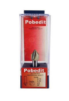 Фреза Pobedit d8 D14 h16 O90 пазова V-подібна (1004 d8 D14-90)