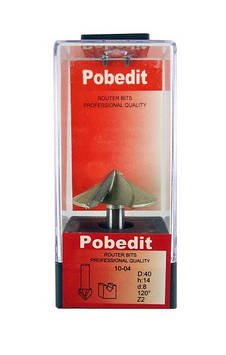 Фреза Pobedit d8 D40 h14 O120 пазова V-подібна (1004 d8 D40-120)