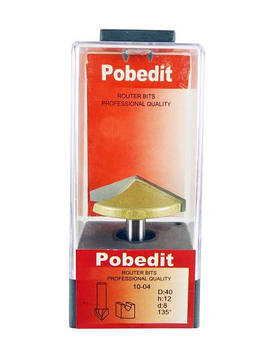 Фреза Pobedit d8 D40 h12 O135 пазова V-подібна (1004 d8 D40-135)