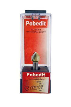 Фреза Pobedit 1004 d8 D14 h10 90* f3 пазова (композит)