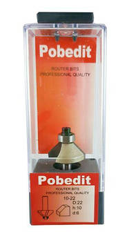 Фреза Pobedit d6 D22 h10 кромкова конусна (1022-d6 D22)