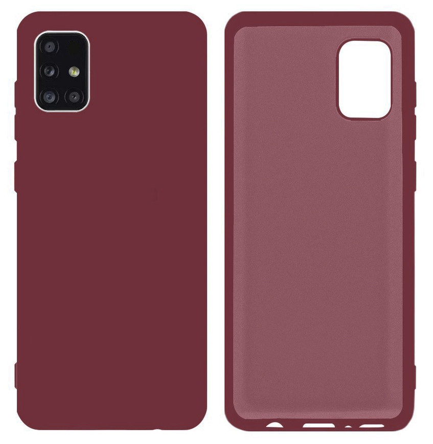 Чохол Silicone case Camera Protective для Samsung M31S (23) марсала Marsala