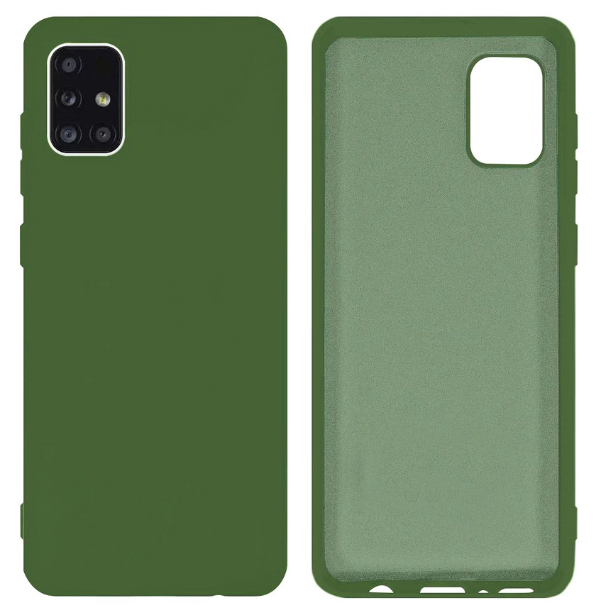 Чохол Silicone case Camera Protective для Samsung M31S (25) хакі зелений Khaki