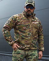 Кофта фліс соти Гексагон на блискавці Мультикам