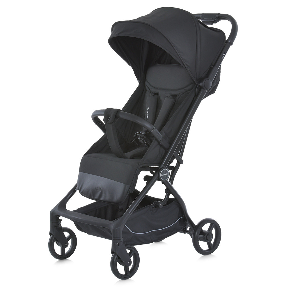 Прогулянкова коляска El Camino Muse ME 1118 Black з автоматичним складанням