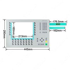 Сенсорне скло та мембранна клавіатура для панелі Siemens SIMATIC MP270 MULTI 10, 6AV6542-0AC15-2AX0