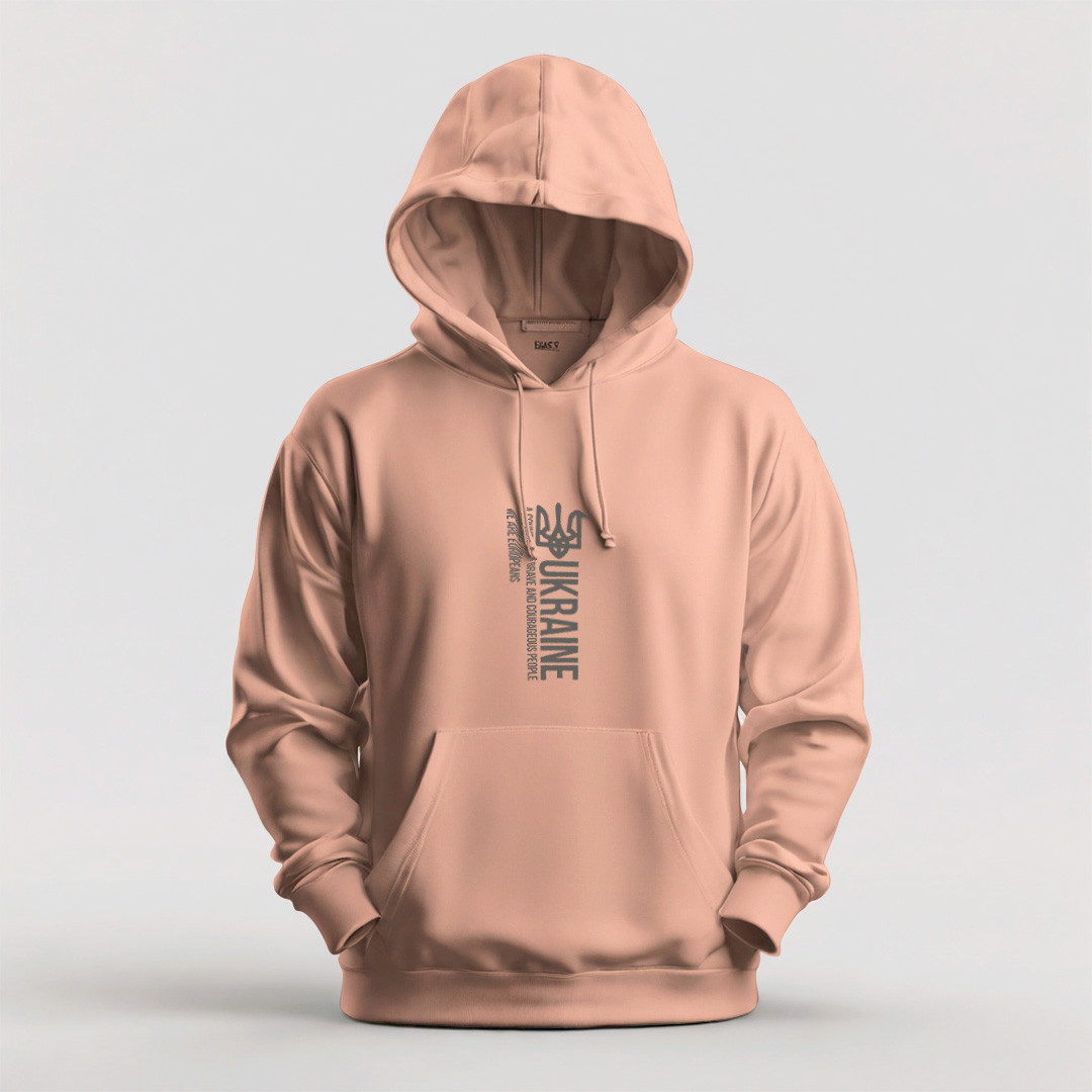 Худі утеплене жіноче унісекс Stedman з принтом  A COUNTRY XS бежеве, фото 1