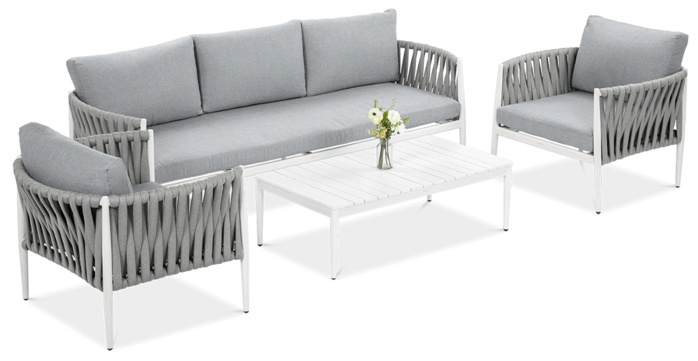 Комплект меблів для тераси Monza Caffe White Furrore