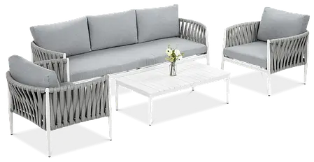 Комплект меблів для тераси Monza Caffe White Furrore, фото 1