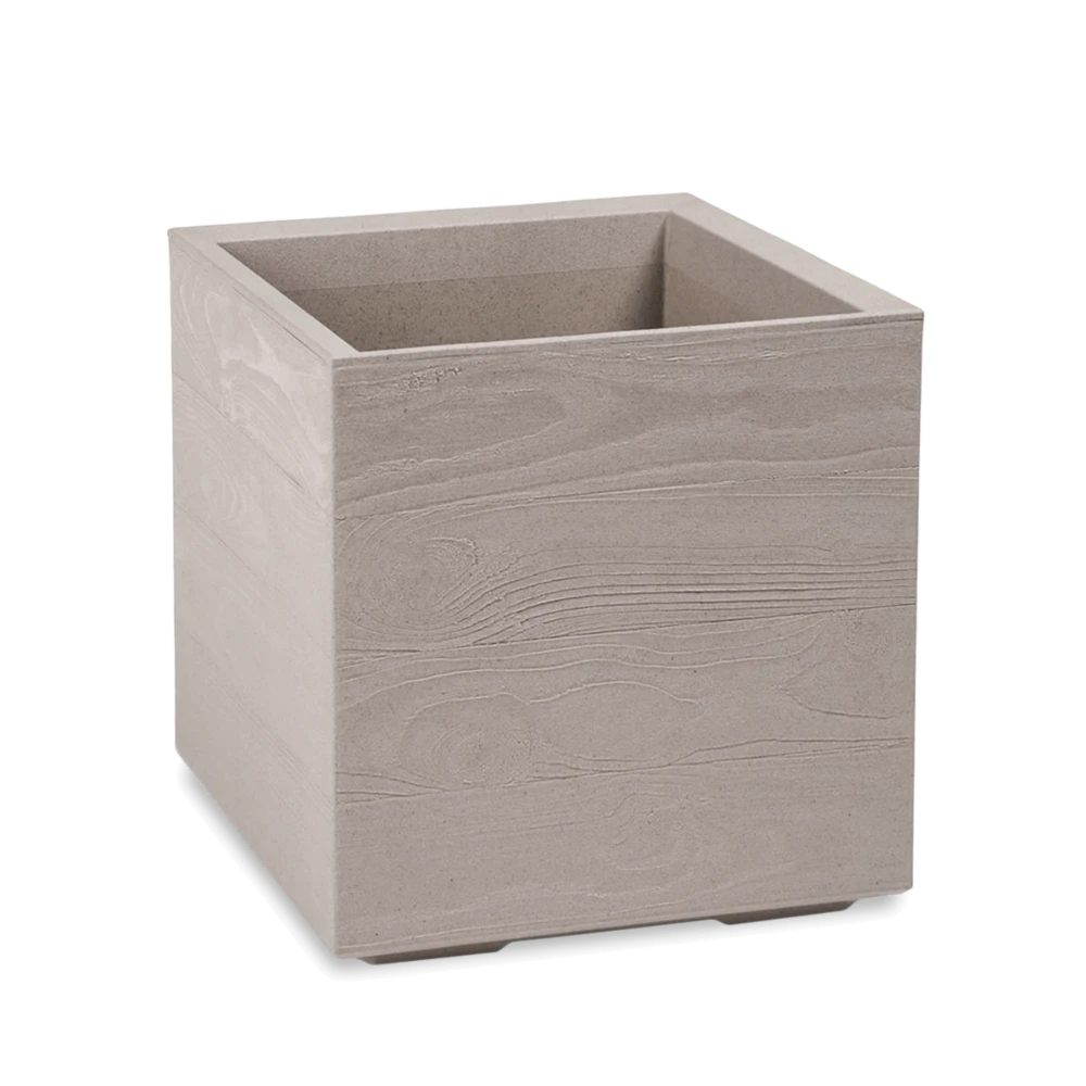 Горщик для рослин на колесах 40x40 см латте Karo Eco Lamela