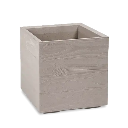 Горщик для рослин на колесах 40x40 см латте Karo Eco Lamela, фото 1