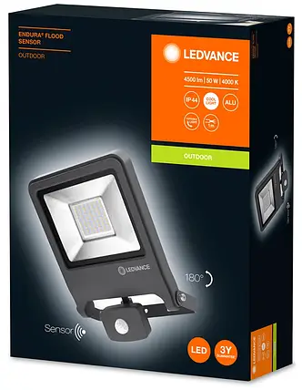 Прожектор із датчиками LED ENDURA® FLOOD Sensor 50W, фото 1