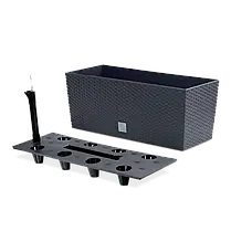 Декоративний садовий горщик Rato Case, 80x33x32см, антрацит, фото 5