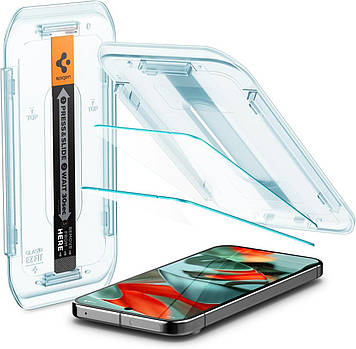 Захисне скло Spigen для Pixel 10 Pro XL/ 9 Pro XL - EZ FIT GLAS.tR (2 шт), Clear (AGL08445)