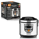 Електрична мультиварка-рисоварка RAF з антипригарною чашею 5л 900Вт R-178G, фото 5