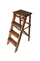 Складаний стілець стрем'янка колір горіх на 4 ступені