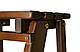 Складаний стілець стрем'янка колір горіх на 4 ступені, фото 3