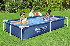 Каркасний садовий басейн Bestway Steel Pro 2,2x1,5x0,43м, фото 4