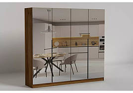 Шафа розпашна у вітальню, передпокій, спальню з ДСП 2000 4-дв Noir/Ноір LuxeStudio