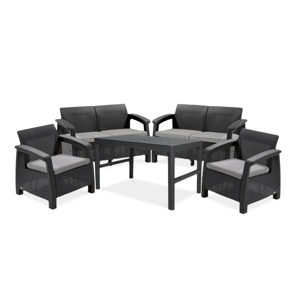 Комплект садових меблів Corfu Fiesta/Lyon Графіт