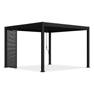 Горизонтальна жалюзійна панель для перголи Gutroof 1,2 м Антрацит, фото 1