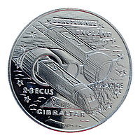 Монета Гібралтар 2.8 ECU , 1993 Євротунель
