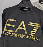 Чоловіча кофта світшот Armani EA7 CK8432 чорна, фото 4