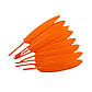 Пір'я куряче 10-15 см 25 шт. Оранжевий, фото 2