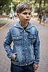 Піджак джинсовий Happy house для підлітка 8-16 років, Блакитний, 164 152, фото 3