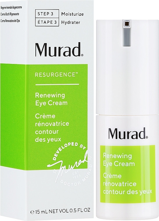 Крем для шкіри навколо очей проти зморшок та темних кіл Murad Resurgence Renewing Eye Cream, 15 ml