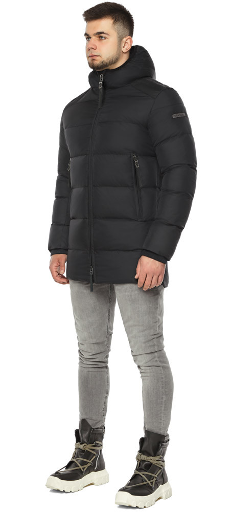 Куртка чоловіча зручна чорного кольору модель 15204 54 (XXL) 50 (L)