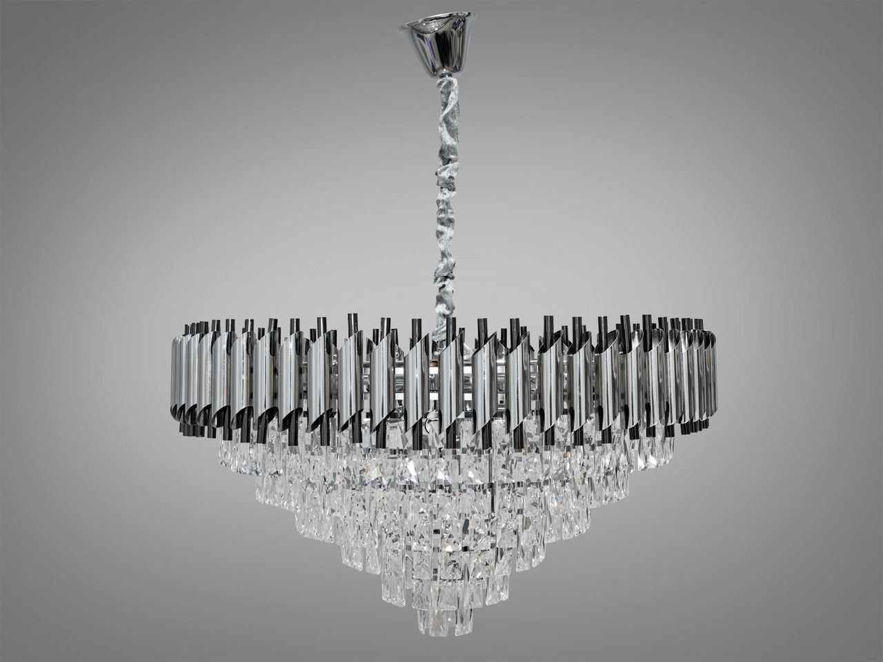 Стельова люстра 18 ламп Diasha 9001-800CH+PB, фото 1