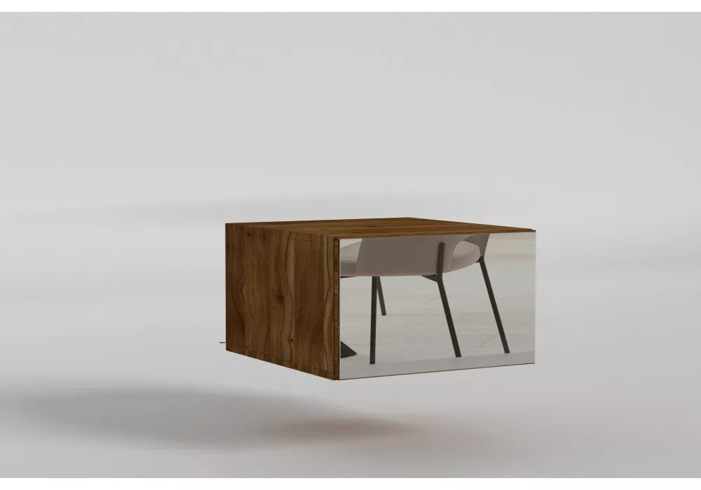 Шафка антресоль розпашна з ДСП 1-дв. Noir/Ноір LuxeStudio, фото 1