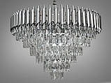 Люстра в зал кришталева 15 ламп Diasha 9001-750CH+CH, фото 2
