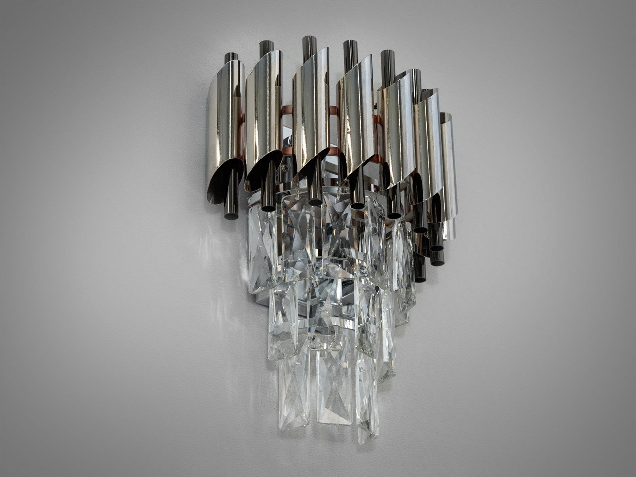 Світильник на стіну кришталевий 2 лампи Diasha 9001-2W-CH+PB, фото 1